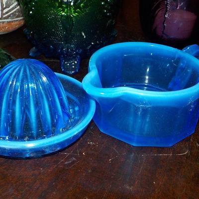 Multi special Glass dieplay Orange squeeze, candle holder, depression glass , Native american bowl.