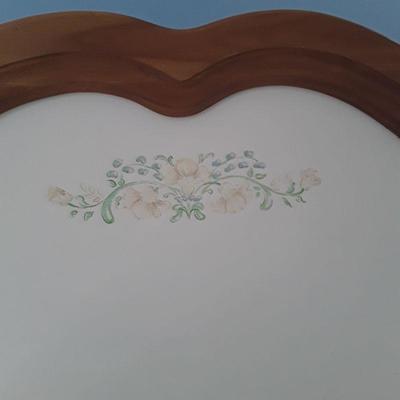 Girls white with flowers Twin headboard and footboard, frame and bureau