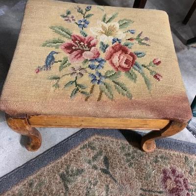 Vintage Tapestry foot stool 