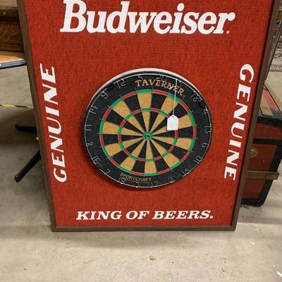 Budweiser dart board 