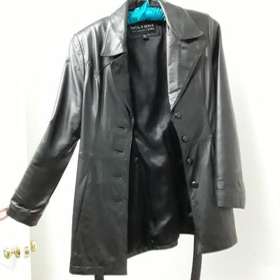 Ladies Mid Length Trench Leather coat