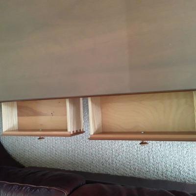 Lot: Coffee table and side table with glass tops