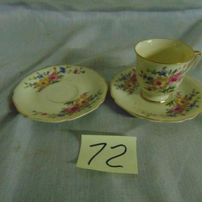 72 Cup and saucers