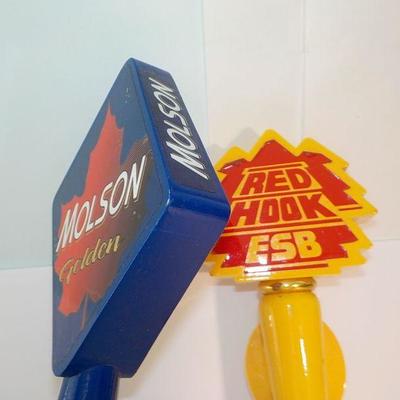 "Beer Taps"  Molson Golden and Red Hook ESB beer taps.