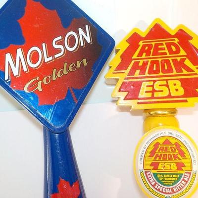 "Beer Taps"  Molson Golden and Red Hook ESB beer taps.