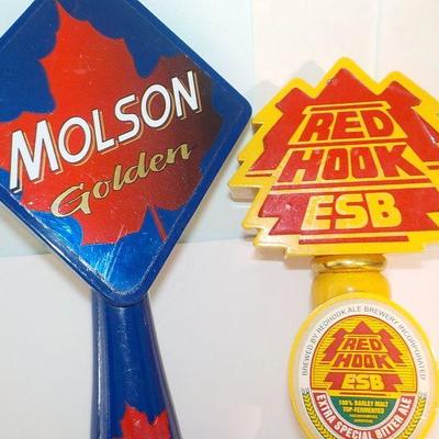 "Beer Taps"  Molson Golden and Red Hook ESB beer taps.