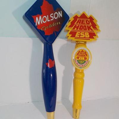 "Beer Taps"  Molson Golden and Red Hook ESB beer taps.