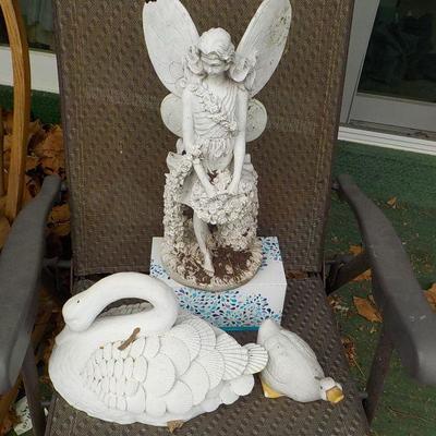 Cement Art, Garden Angel, Swan, Duck.
