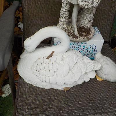Cement Art, Garden Angel, Swan, Duck.