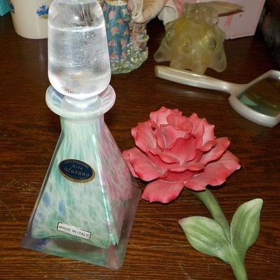 Murano and Capodimonti collector pieces.