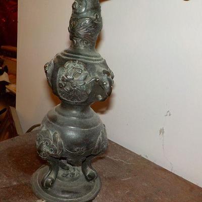 Vintage Lamp and shade/ 1930's.