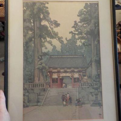 Water color vintage art. Signed .