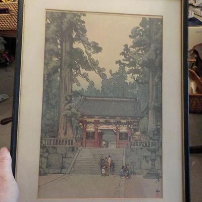 Water color vintage art. Signed .