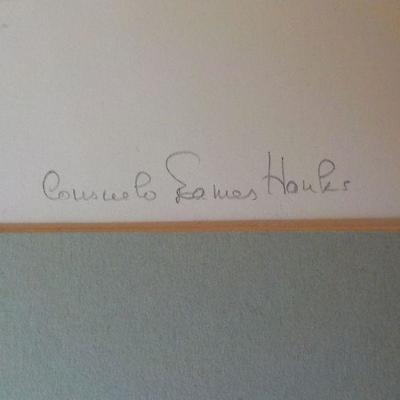 Hand Sketched with pencil by World Famous animal artist Consuelo Eames Hanks. Signed