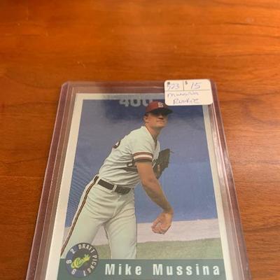 Mike Mussina Rookie card 