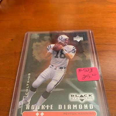 Peyton Manning rookie diamond card 1425/2500