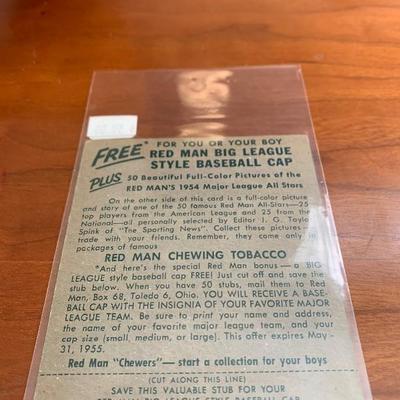 1954 red man all star series Del Rice 