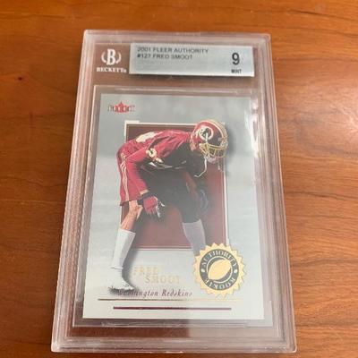 2001 graded Fred Smoot rookie card 