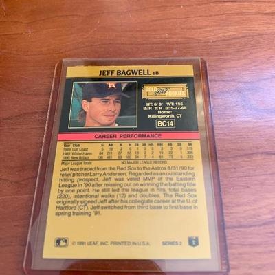1991 Jeff Bagwell card 