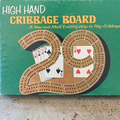High hand cribbage board