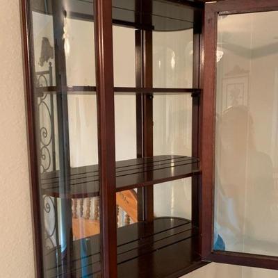 Hanging Curio glass display case