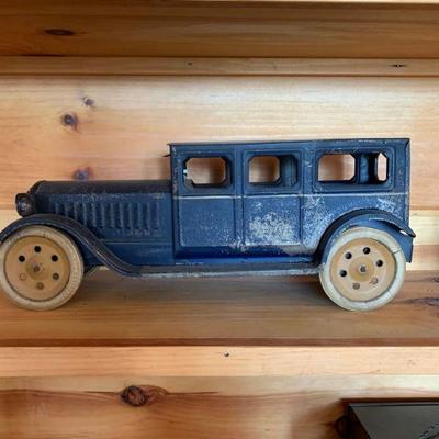 Vintage pressed steel toy car