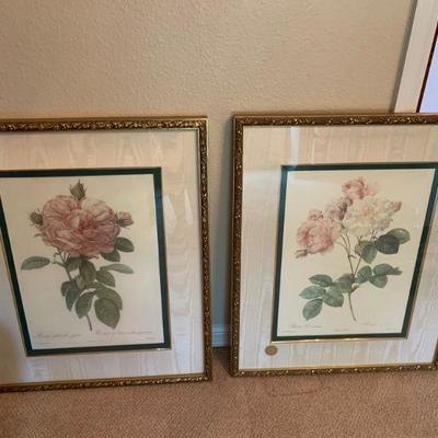 Bombay Company lot of 2 Private Collection prints