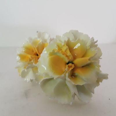 Porcelain Yellow Carnation Flowers