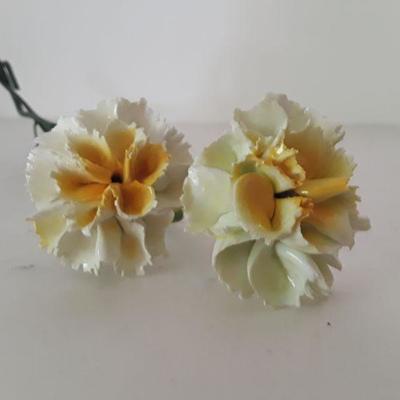 Porcelain Yellow Carnation Flowers