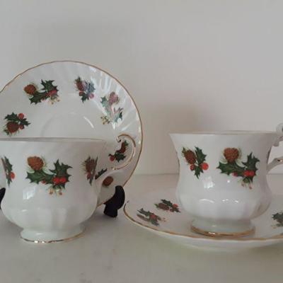 Pair of Rosina Tea Cups & Saucers 