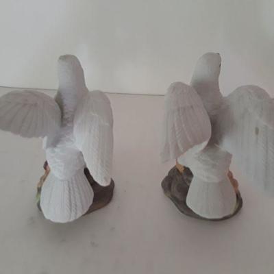 Pair of Dove Figurines