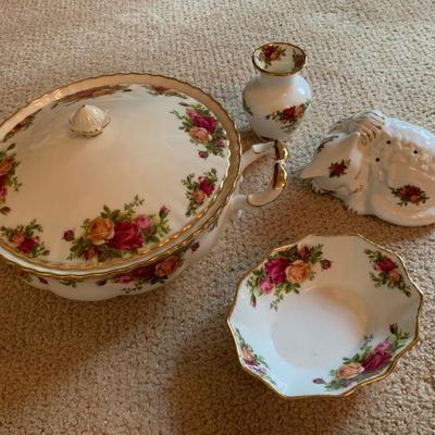 5 Piece Royal Albert Old Country Rose Lot