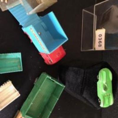 Vintage Toy Car Vehicle Lot Race Car Farm Truck Circus Truck Matchbox Size