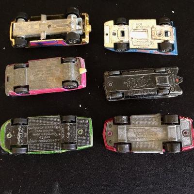 Lot of Vintage Used Hotwheels Matchbox Hotrods Sports Cars Batmobile