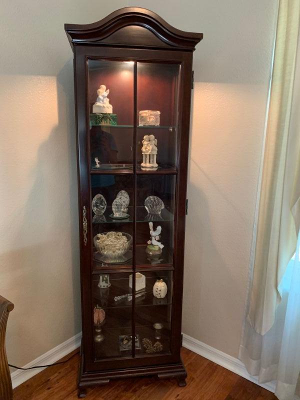 Tall Curio Cabinet | EstateSales.org