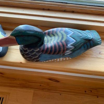 Carved wooden duck #18