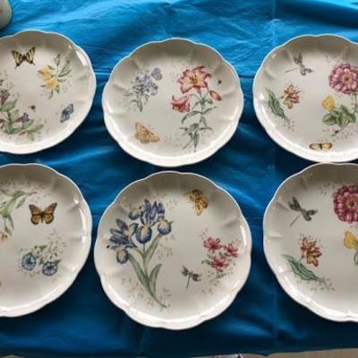 18 Piece Set of Lenox Butterfly Meadow Dishes