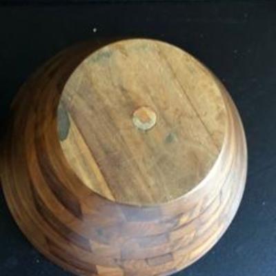 Lot of 1960's Wooden Salad Bowls Mid Century Modern