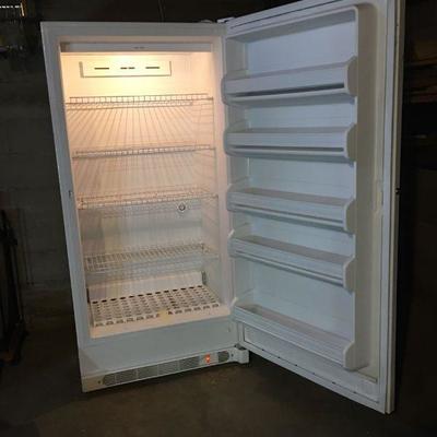 Upright Locking Frigidaire Freezer WORKS FINE! 32"W x 65" H x 27" D