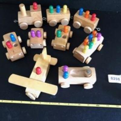 Wooden Vintage Toy Planes Trans & Automobiles 