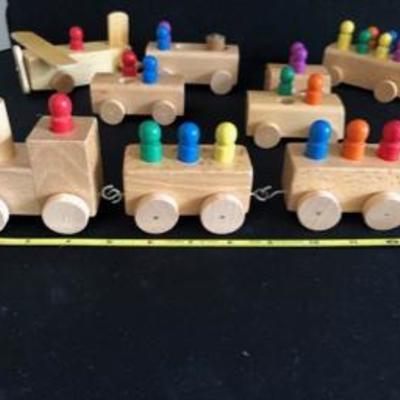 Wooden Vintage Toy Planes Trans & Automobiles 