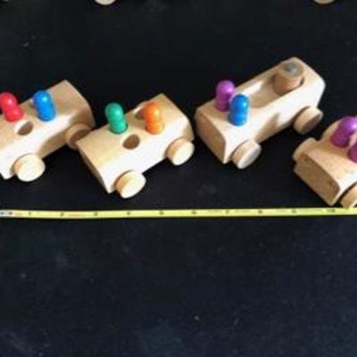 Wooden Vintage Toy Planes Trans & Automobiles 