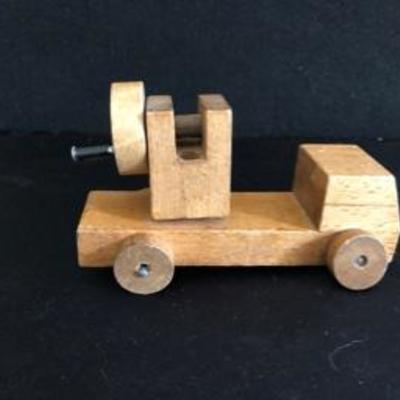 Vintage Toy Wooden Tug Boat Car & Monkey Lot!