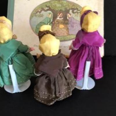 Vintage Swedish Dolls & Book Tant Gredelin 1940's