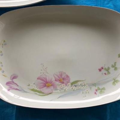 Pair of Oval Couture Serving Platters