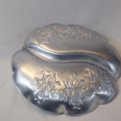 Mid-Century Aluminum Divided Tray