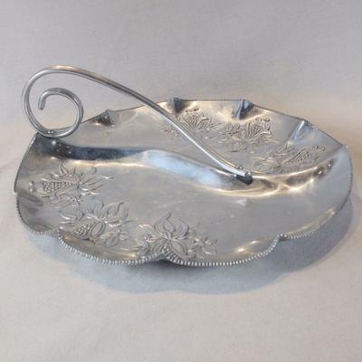Mid-Century Aluminum Divided Tray