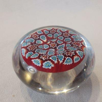 Vintage Mille Fleurs Paperweight