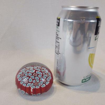 Vintage Mille Fleurs Paperweight