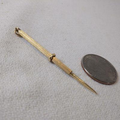 Solid 14K Gold Toothpick